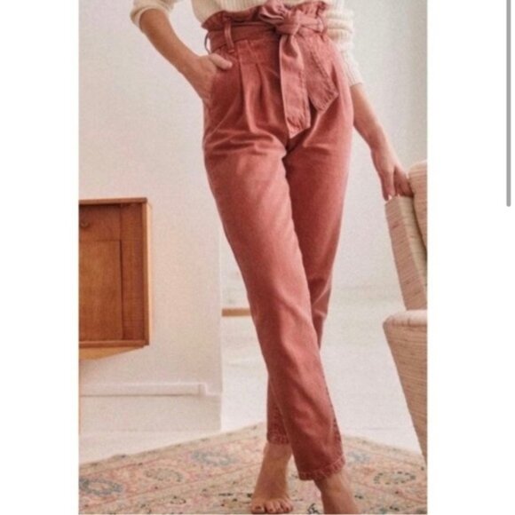 Sezane Austin Trousers in Rosewood Size 38 US 6